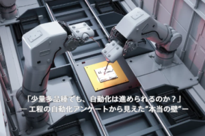「少量多品種でも、自動化は進められるのか？― 工程の自動化アンケートから見えた“本当の壁”」